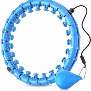 Smart Weighted Hoola Fitness Hoop for Adults Weight Loss, 24 Detachable Knots